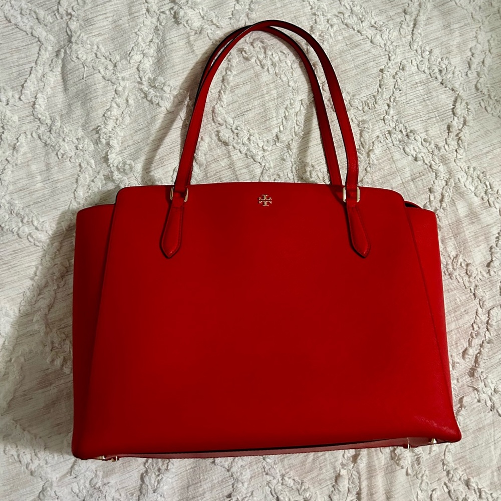 Tory Burch Red Tote Bag